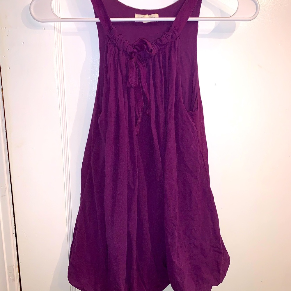 purple blouse